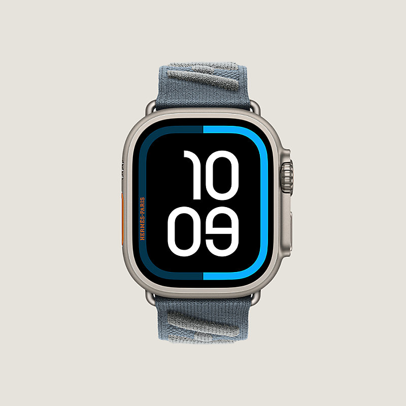 Band Apple Watch Hermès Ultra Single Tour 49 mm En Mer | Hermès USA